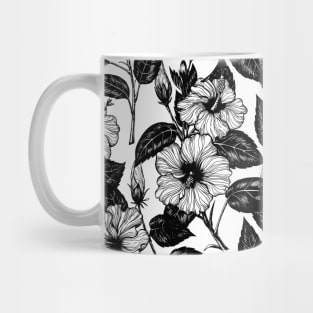 Hibiscus pattern Mug